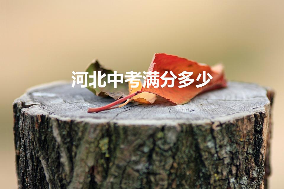 河北中考满分多少（河北中考满分多少2022）