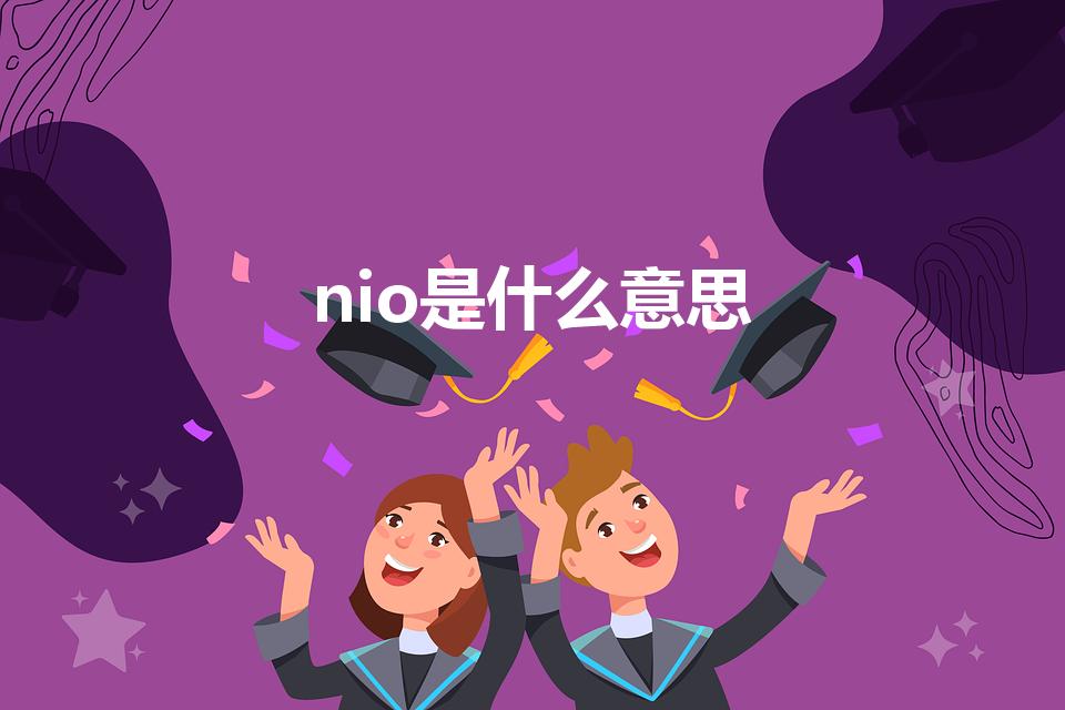 nio是什么意思（nio service什么意思）