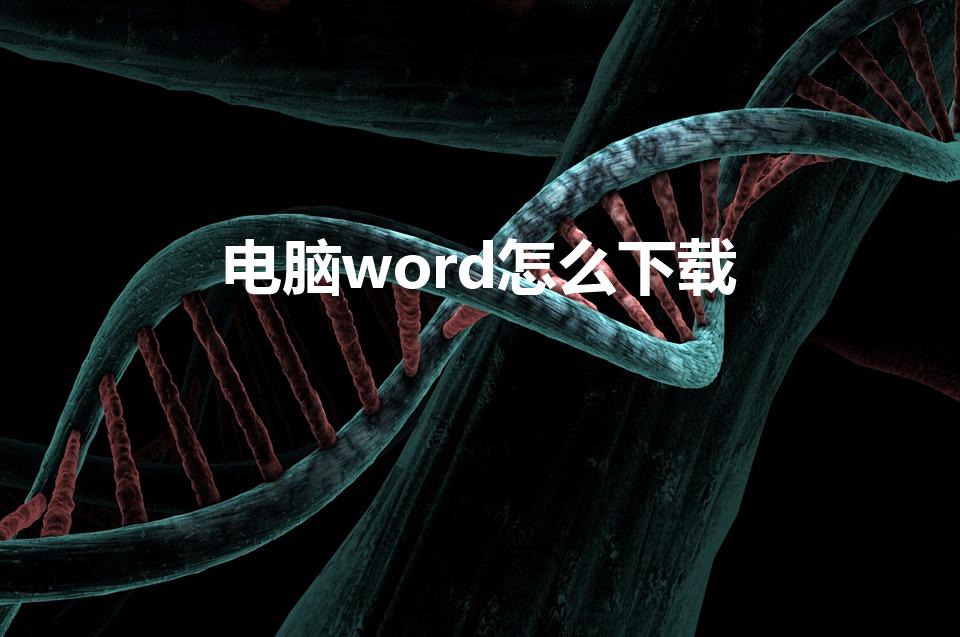 电脑word怎么下载（电脑怎么下载word文档）