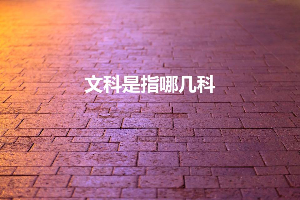 文科是指哪几科（文科是哪几科）
