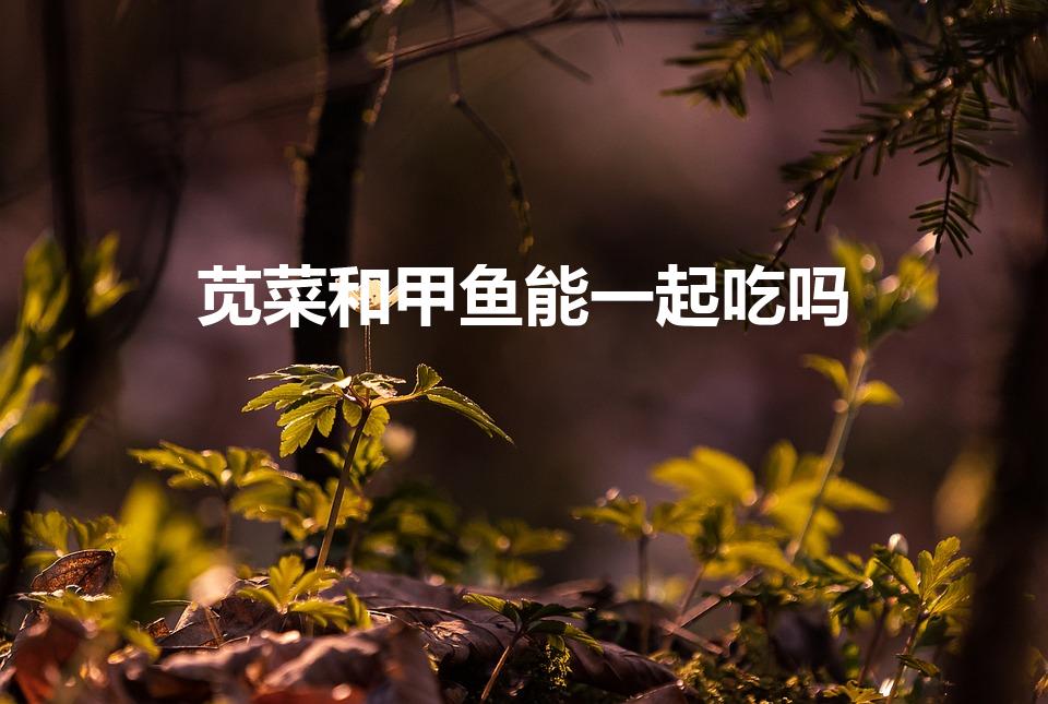 苋菜和甲鱼能一起吃吗（甲鱼跟苋菜可以一起吃吗）