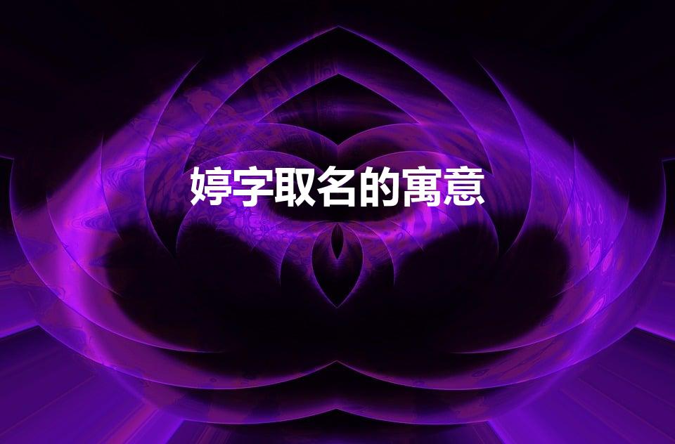 婷字取名的寓意（婷字取名的寓意和象征）