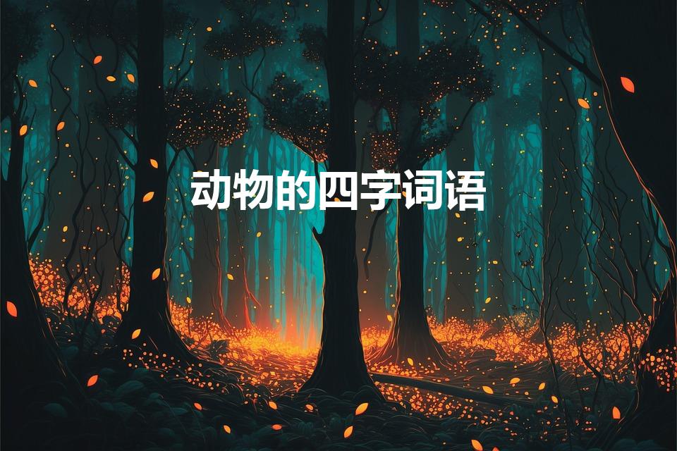 动物的四字词语（关于动物的四字词语）