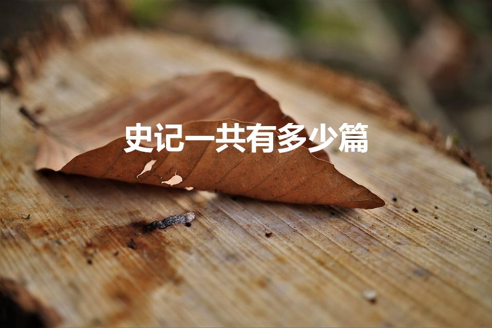 史记一共有多少篇（《史记》包含多少篇）
