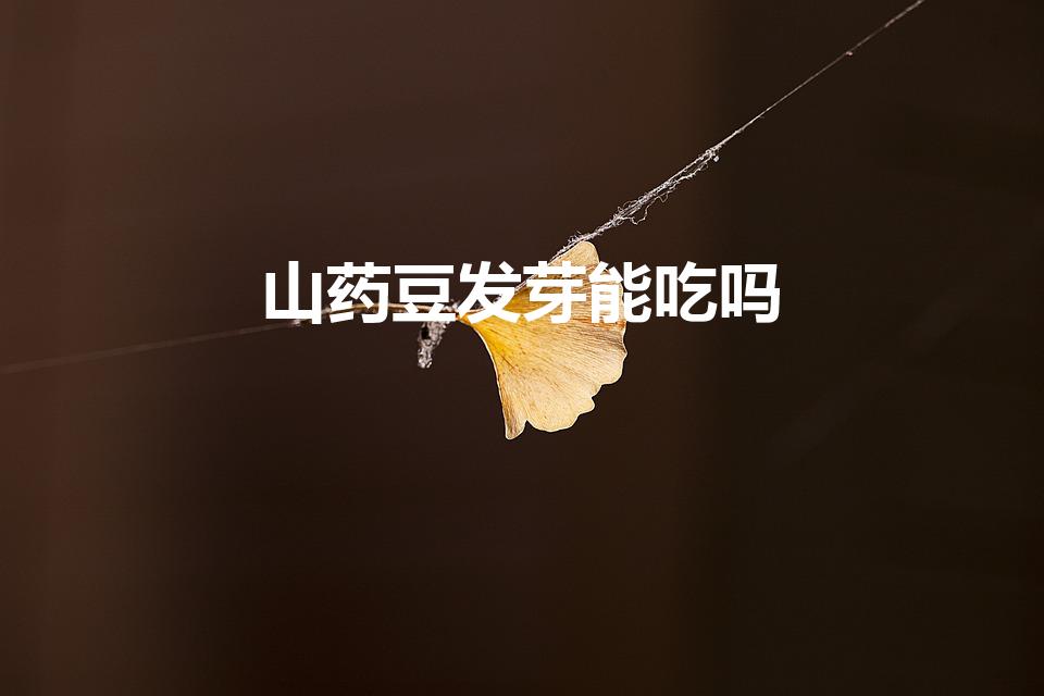 山药豆发芽能吃吗（山药豆生芽还能怎么吃）