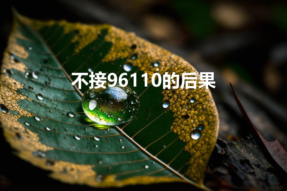 不接96110的后果（96110不接犯法吗）