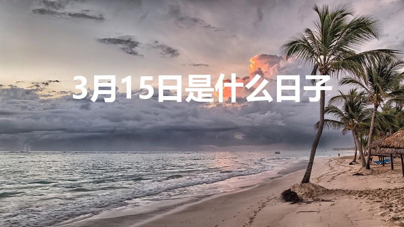 3月15日是什么日子（3月15日是什么节日呀）