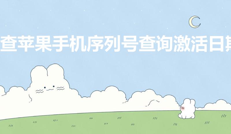 查苹果手机序列号查询激活日期（如何查询苹果手机激活时间）