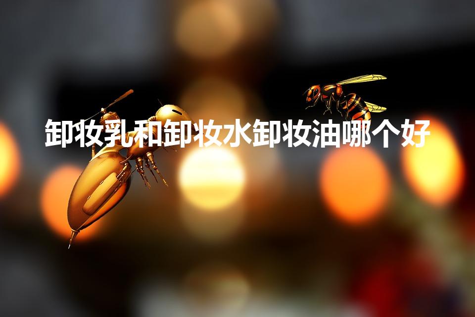 卸妆乳和卸妆水卸妆油哪个好（卸妆水好还是卸妆油好用）