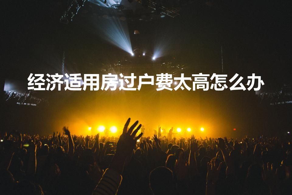 经济适用房过户费太高怎么办（30万的经济适用房过户费）