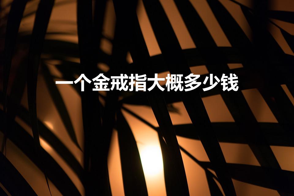 一个金戒指大概多少钱（打一个戒指多少钱呢）