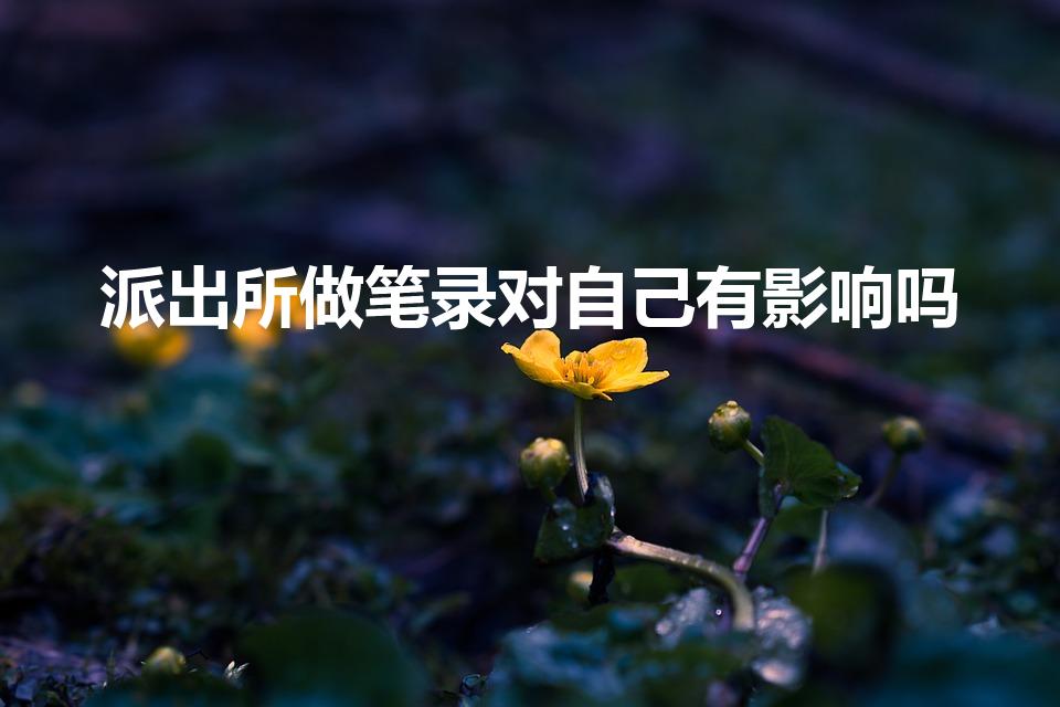 派出所做笔录对自己有影响吗（公安局做笔录有影响吗）