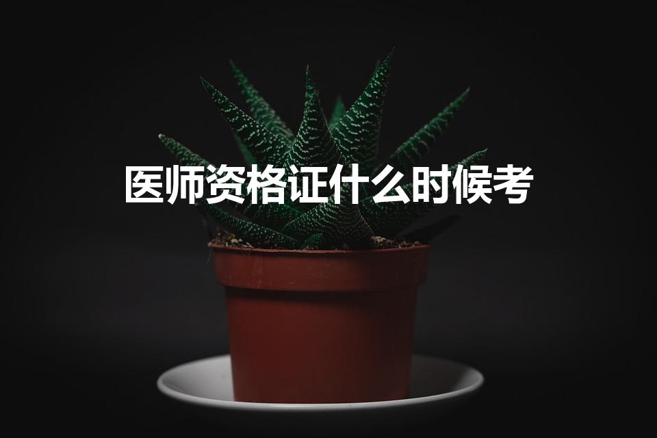 医师资格证什么时候考（医师资格证考试时间2023）