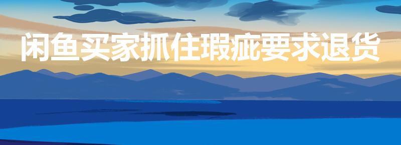 闲鱼买家抓住瑕疵要求退货（闲鱼买家恶意退货怎么办）