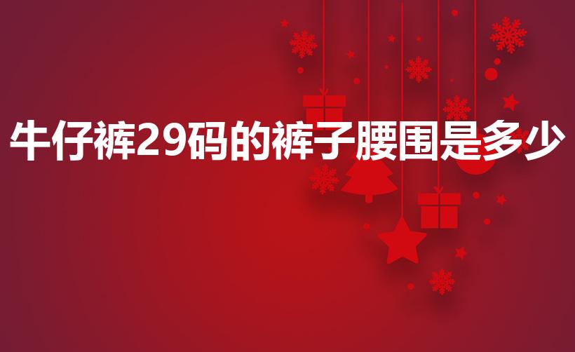 牛仔裤29码的裤子腰围是多少（29的裤子是多少的腰围）