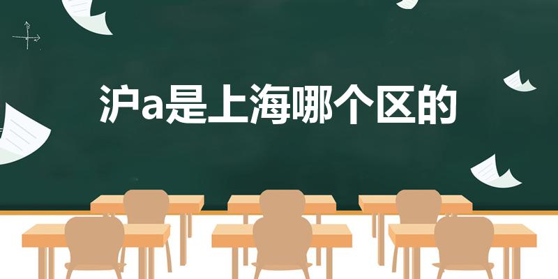 沪a是上海哪个区的（沪a是哪里的车牌(沪A是哪里)）