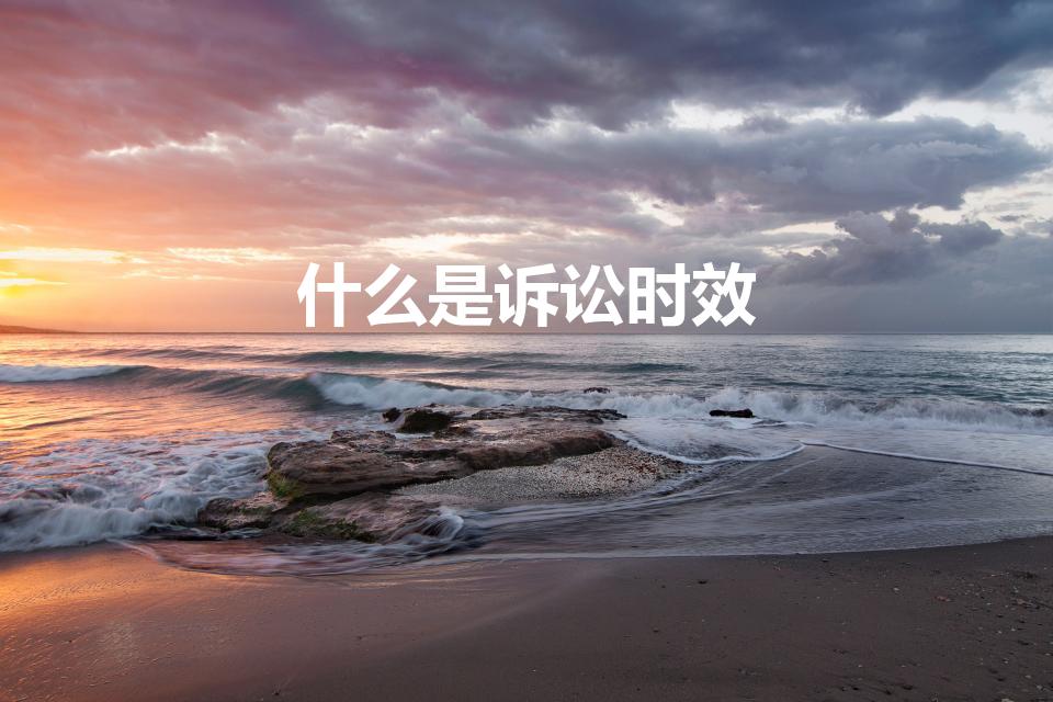 什么是诉讼时效（诉讼时效是什么意思）