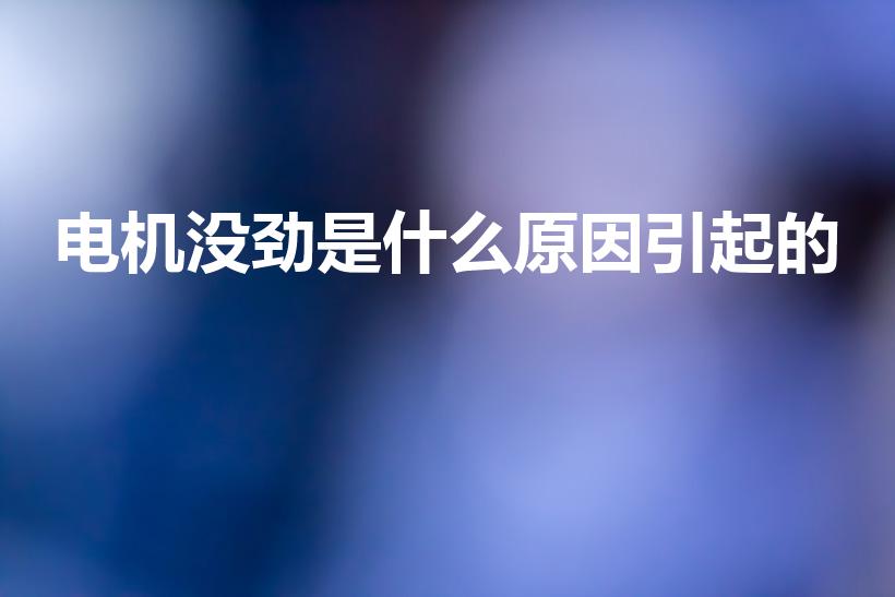 电机没劲是什么原因引起的（发电机没力气是什么原因）