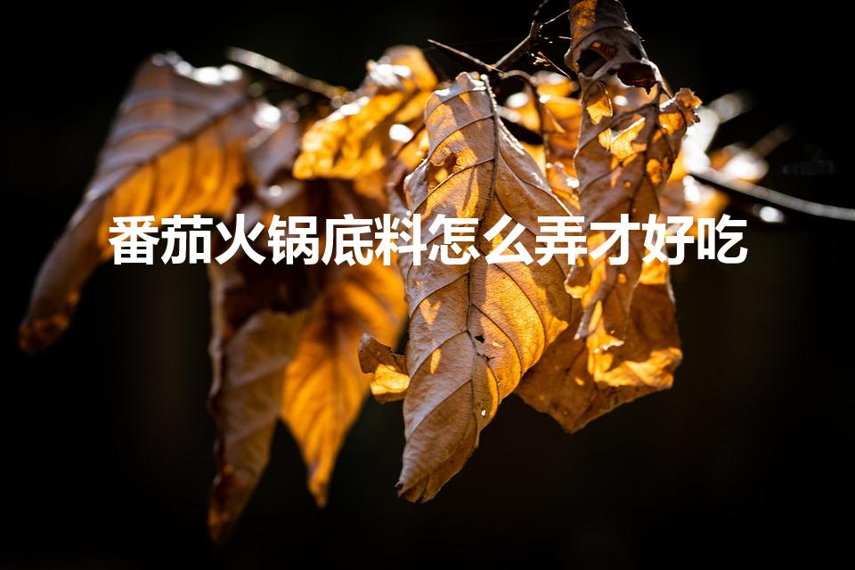 番茄火锅底料怎么弄才好吃（番茄汤火锅底料怎样做）