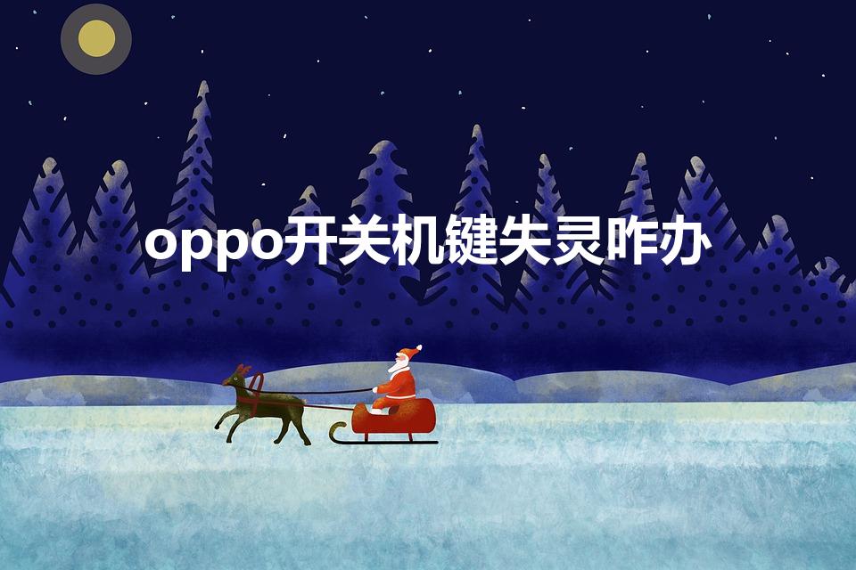 oppo开关机键失灵咋办