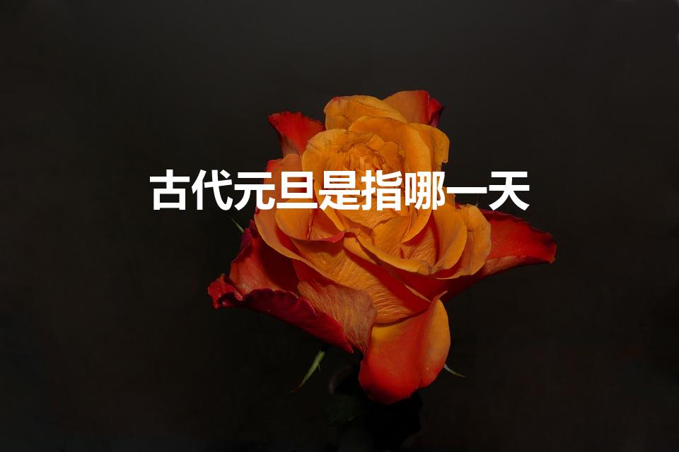 古代元旦是指哪一天（古代的“元旦”是指哪一天）