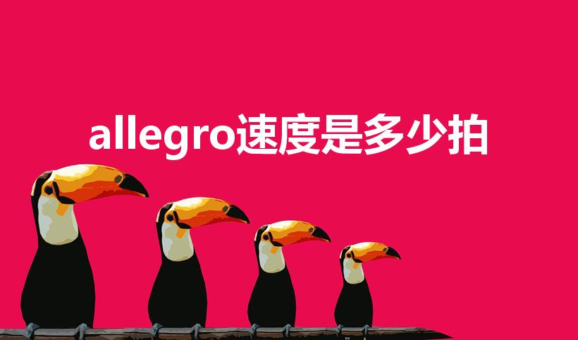 allegro速度是多少拍