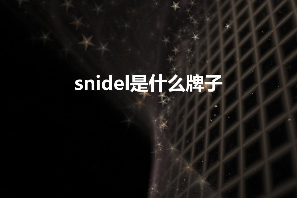 snidel是什么牌子（snidel品牌介绍）