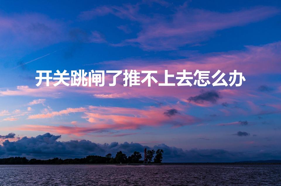 开关跳闸了推不上去怎么办（跳闸就推不上去了,怎么办）