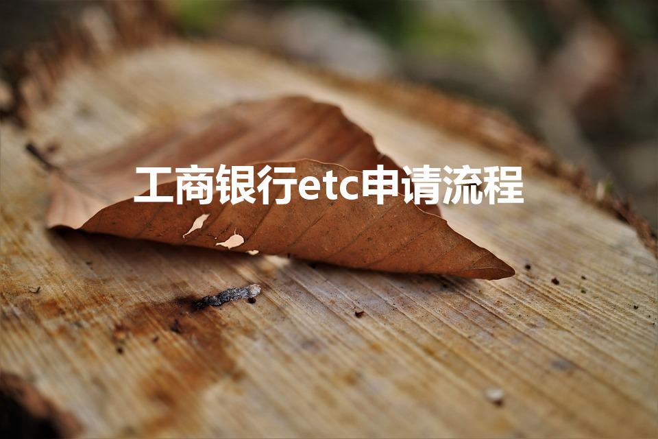 工商银行etc申请流程（工商银行etc怎么办理）