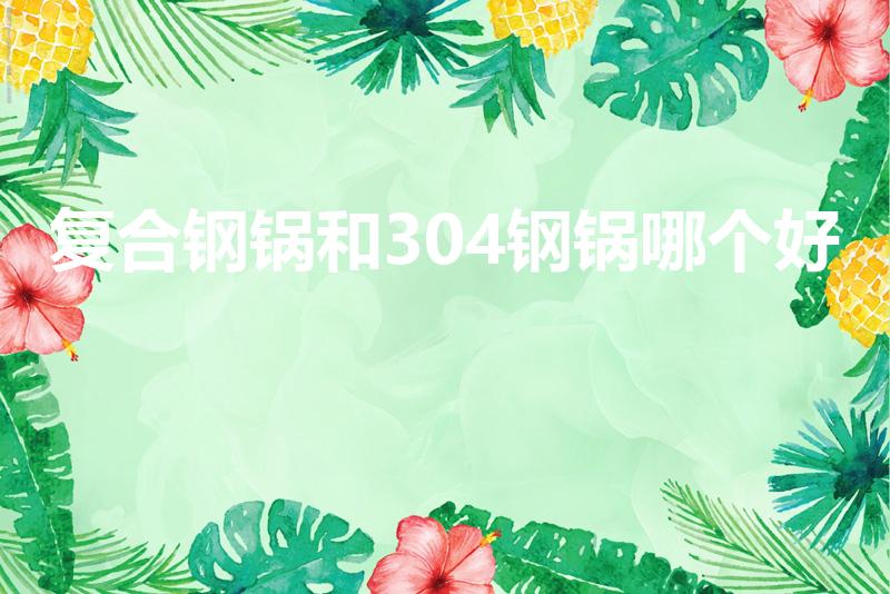 复合钢锅和304钢锅哪个好（复合钢和304钢的区别）