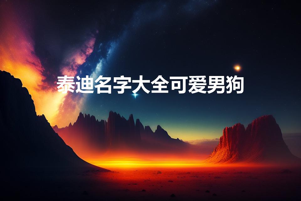 泰迪名字大全可爱男狗（公泰迪犬叫什么名字好）