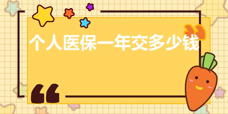 个人医保一年交多少钱（医保一年交多少钱）