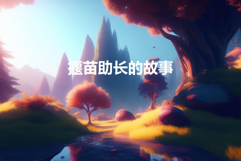 揠苗助长的故事（揠苗助长的故事。）