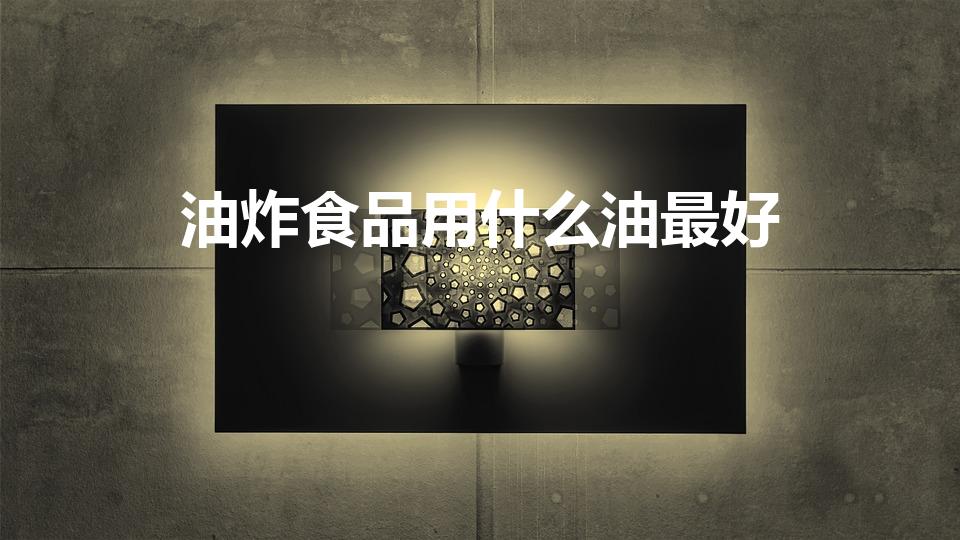 油炸食品用什么油最好（油炸食物最好用什么油...）