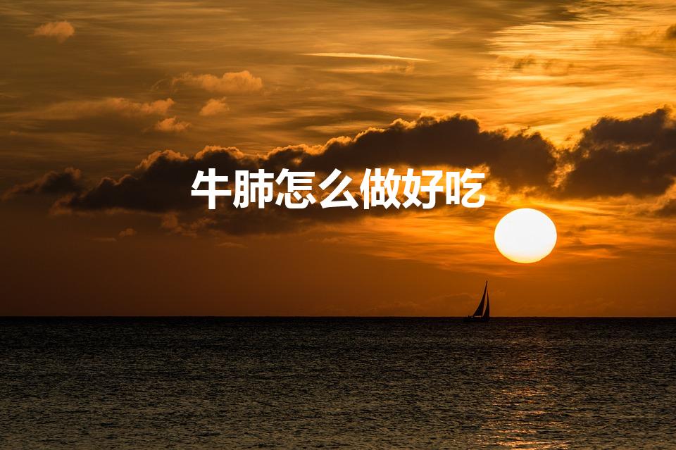 牛肺怎么做好吃（牛肺怎样做好吃）