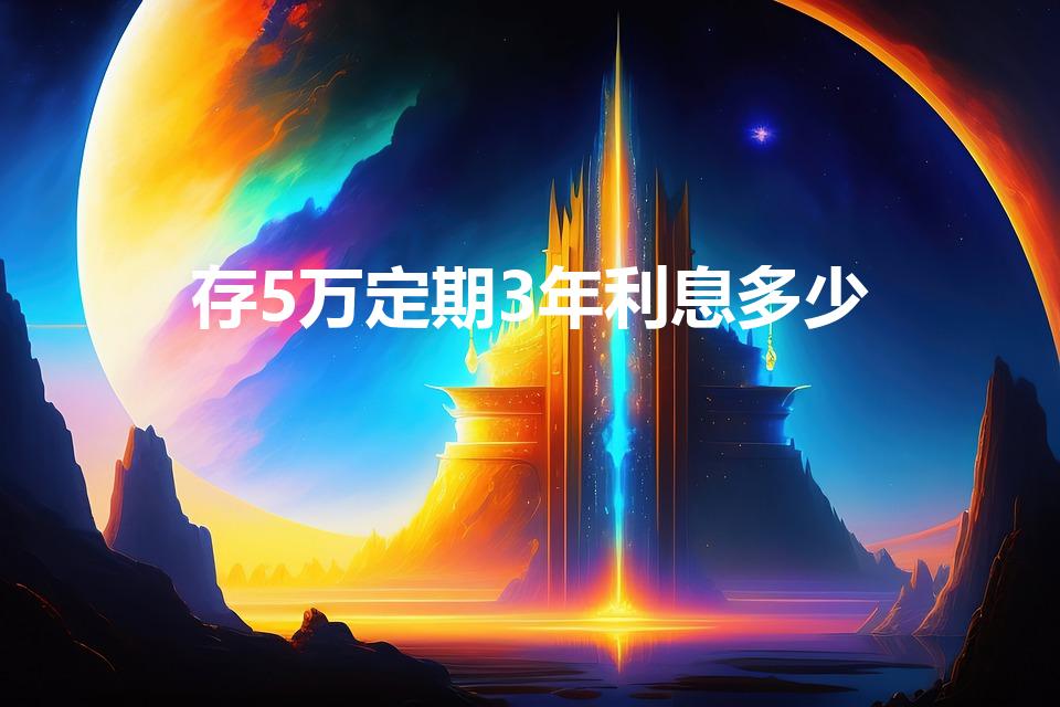 存5万定期3年利息多少（5万定期存三年利息多少）