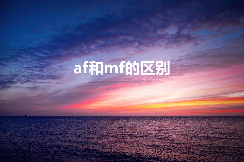 af和mf的区别（AF和MF有什么区别）