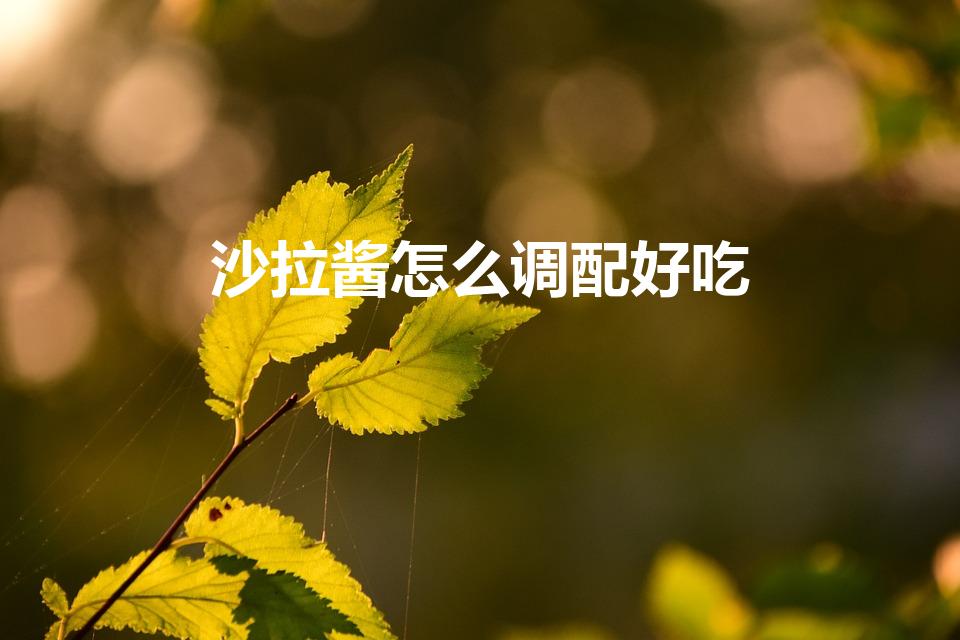 沙拉酱怎么调配好吃（沙拉酱怎么调）