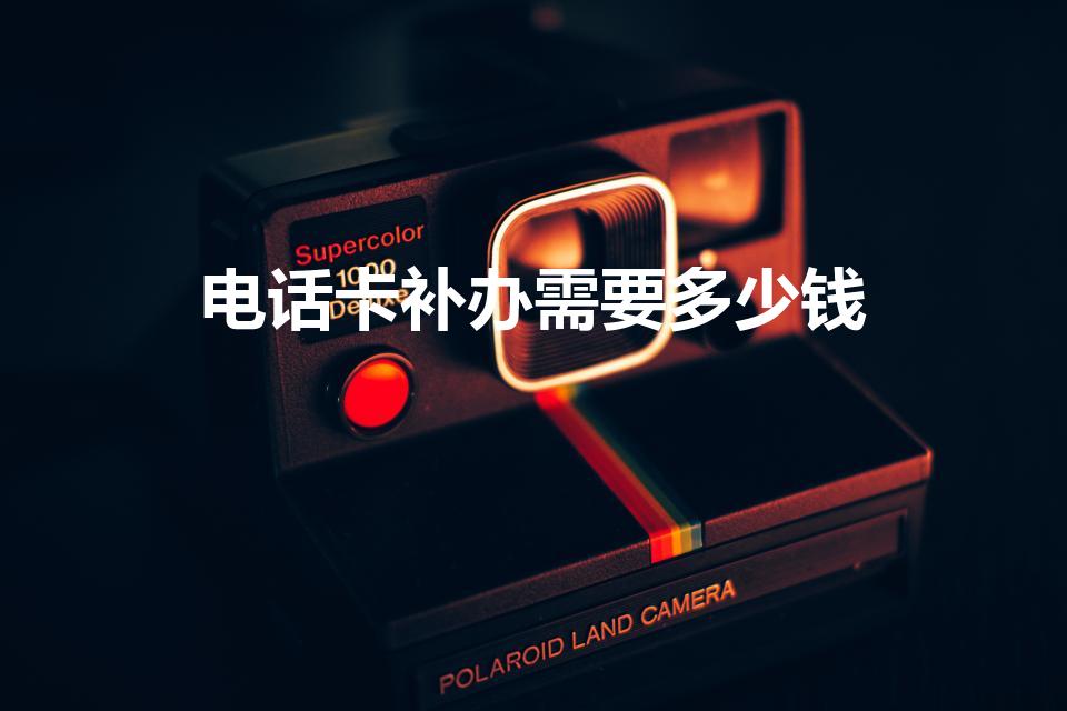 电话卡补办需要多少钱（补办手机卡要钱嘛）