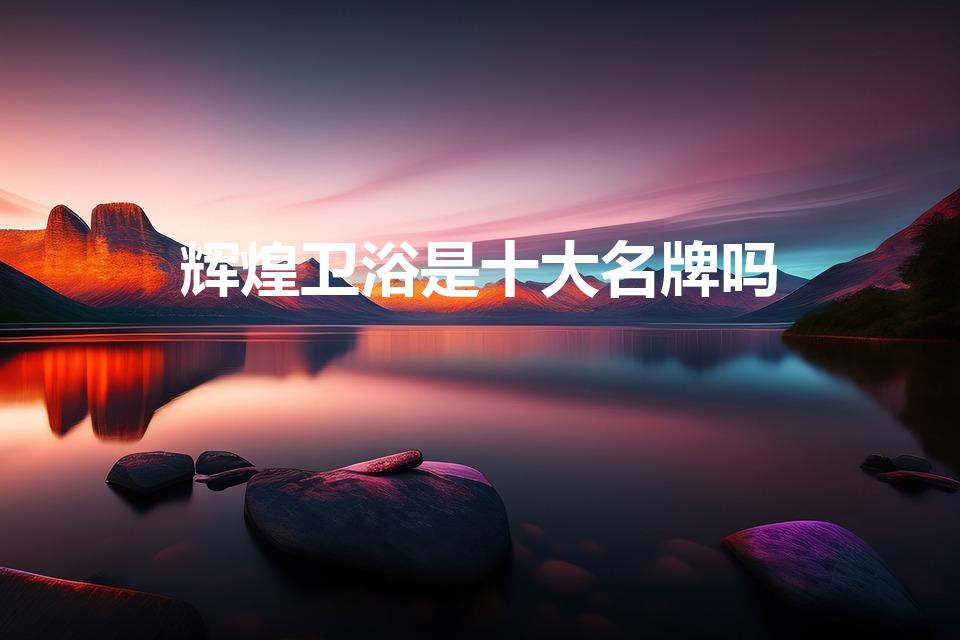 辉煌卫浴是十大名牌吗（中国十大品牌卫浴排行榜）