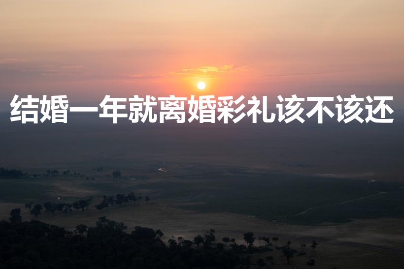 结婚一年就离婚彩礼该不该还（结婚一年离婚要退彩礼钱吗）