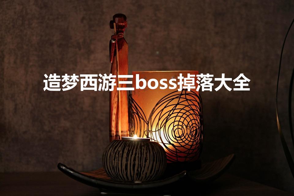 造梦西游三boss掉落大全（造梦西游3全部装备掉落表）