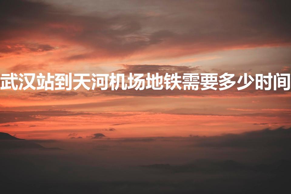 武汉站到天河机场地铁需要多少时间