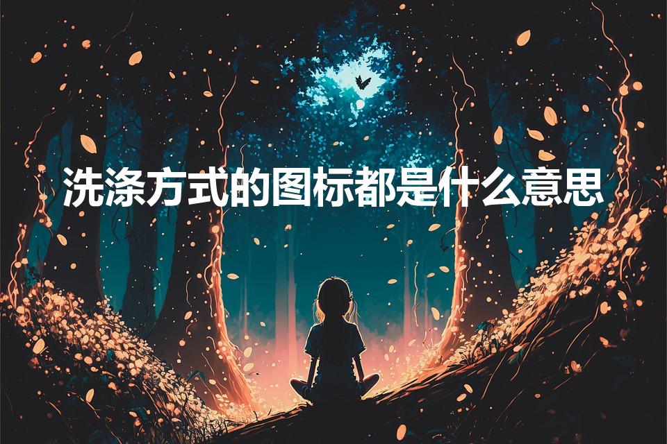 洗涤方式的图标都是什么意思（水洗标上的图案都是什么意思）