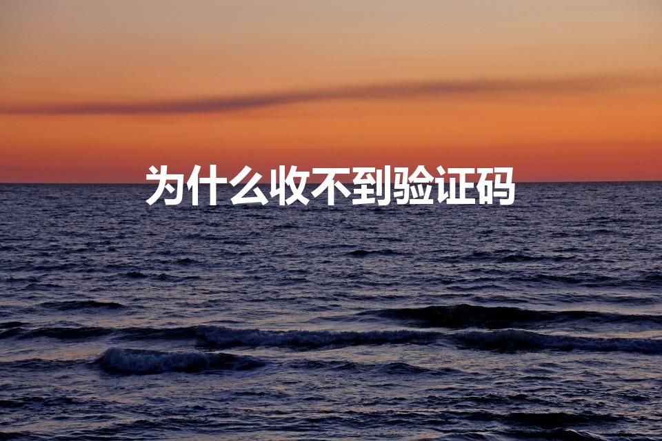 为什么收不到验证码（为什么接收不到验证码）
