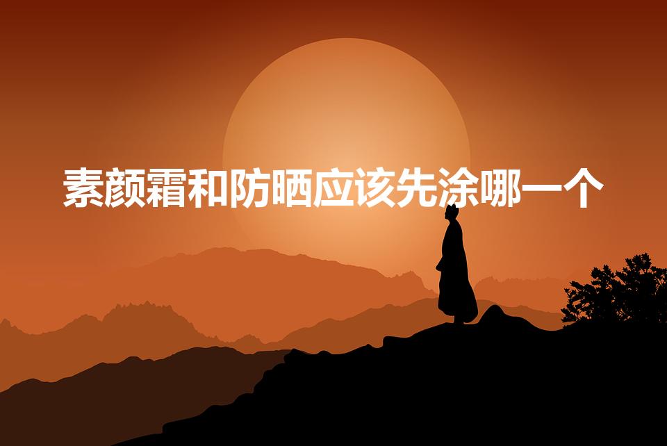 素颜霜和防晒应该先涂哪一个（防晒和素颜霜哪个先用）